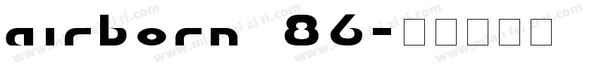 airborn 86字体转换